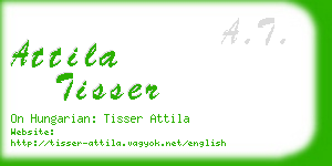 attila tisser business card